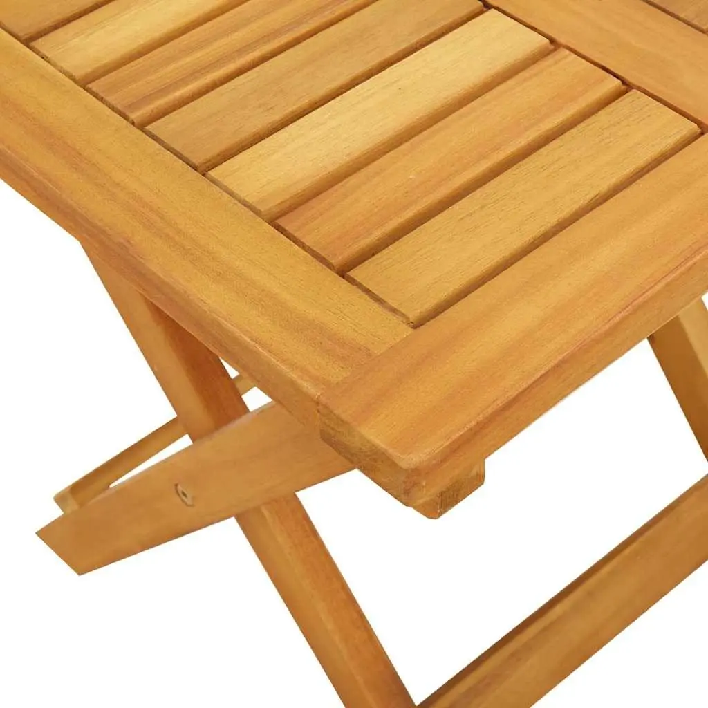 Sun Lounger with Cushion 5-Position Reclining Solid Acacia Wood Brown Outdoor Seating