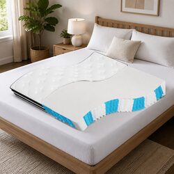 Pocket Spring Mattress King Size 183x203cm Medium Firmness 7 Zones Support