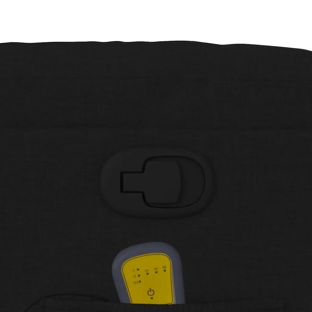 Massage Recliner Chair Manual Recline Vibration Black Fabric