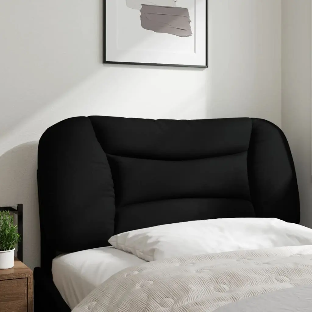 Headboard Cushion Breathable Fabric 90cm Black Wall Mounted Bed Pillow Support