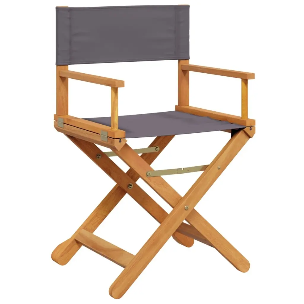 Outdoor Folding Garden Chairs Set Grey Fabric Portable Camping Seating