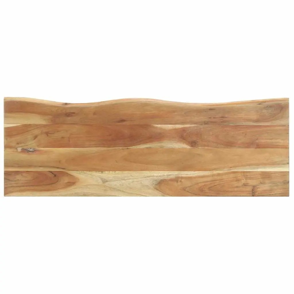 Wooden Peg Coat Rack Wall Mount Organizer with Shelf 6 Hooks Brown