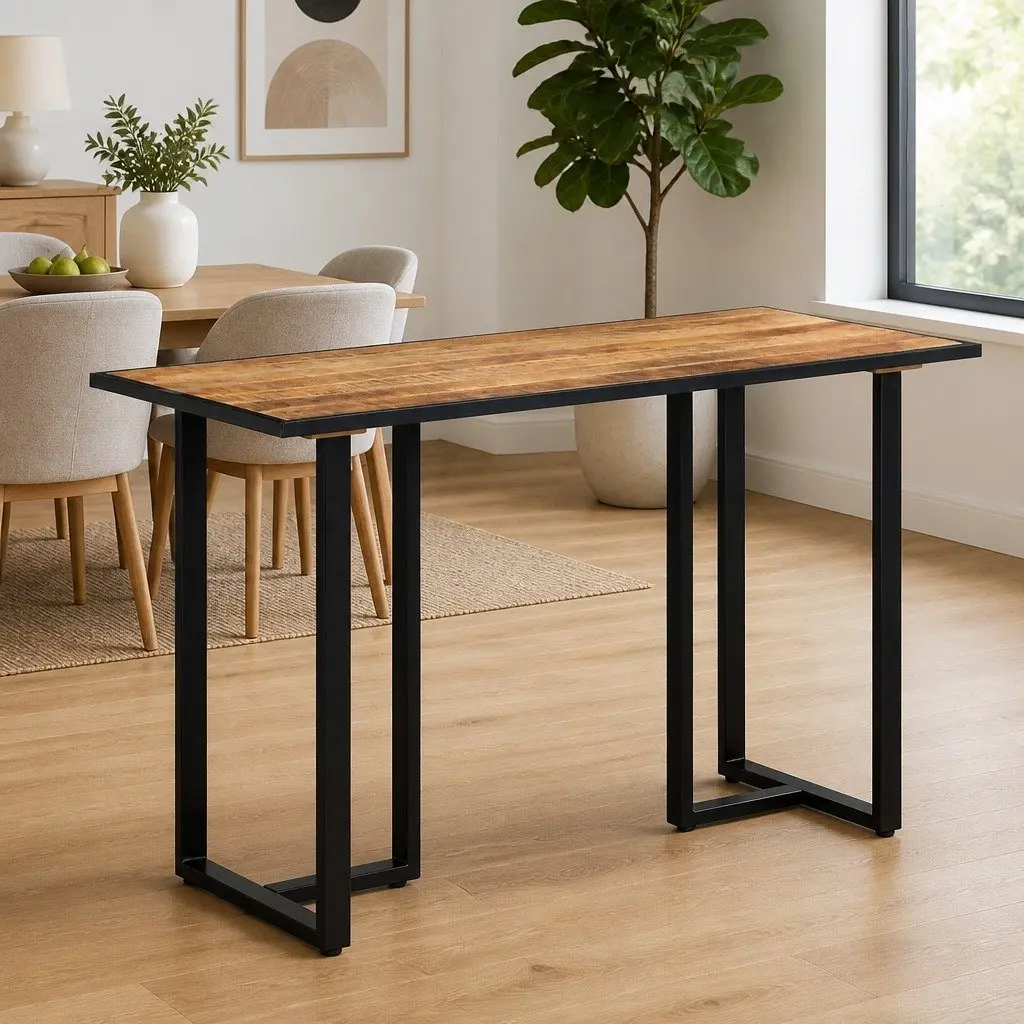 Dining Table Solid Mango Wood 120 cm Brown