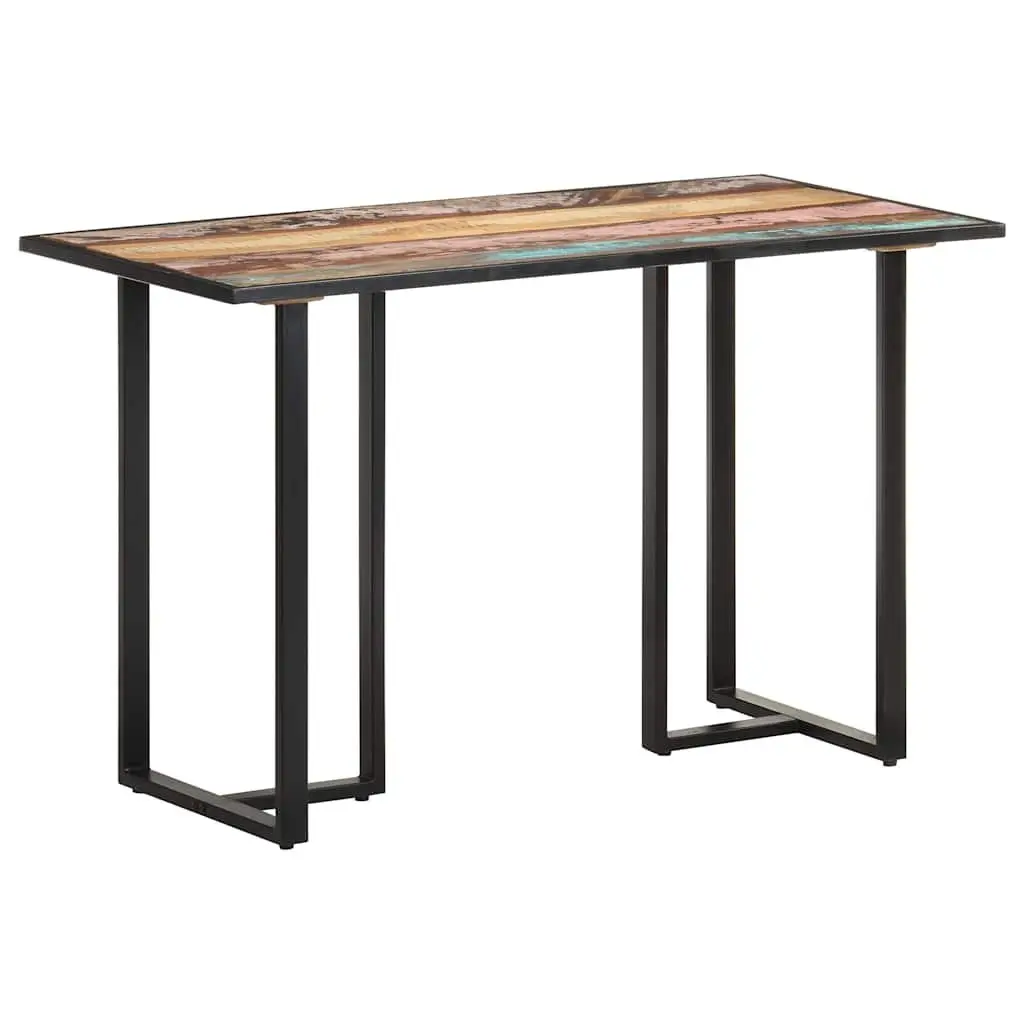 Dining Table Solid Reclaimed Wood 120 cm Industrial Style Multicolour