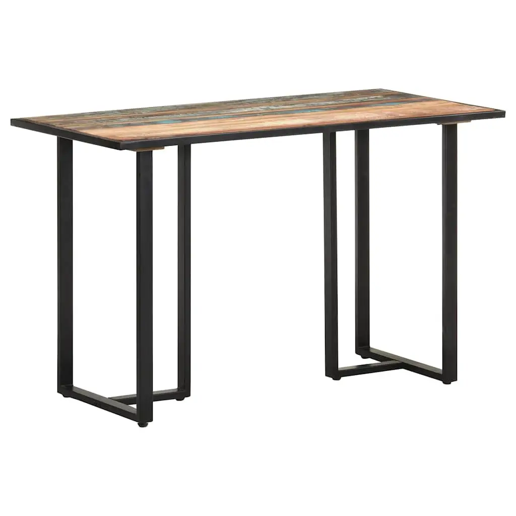 Dining Table Solid Reclaimed Wood 120 cm Industrial Style Multicolour