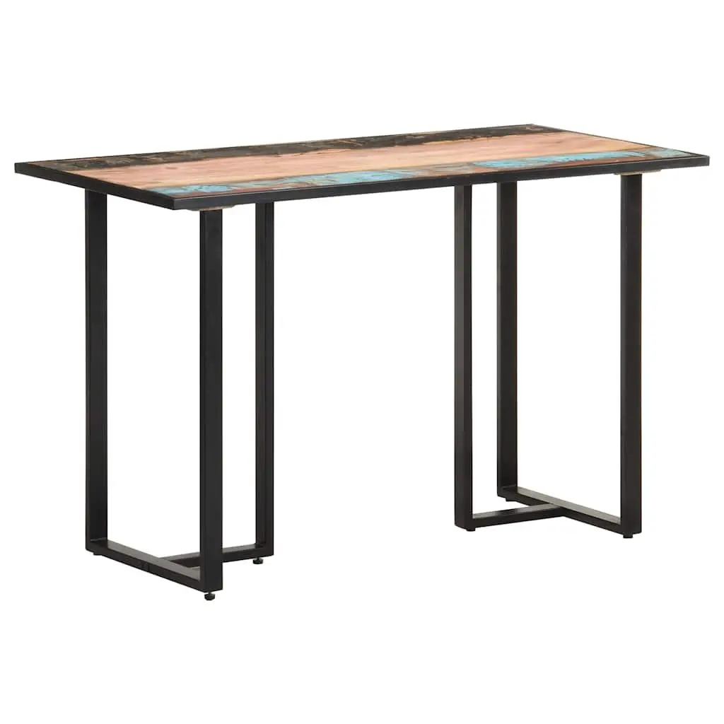 Dining Table Solid Reclaimed Wood 120 cm Industrial Style Multicolour