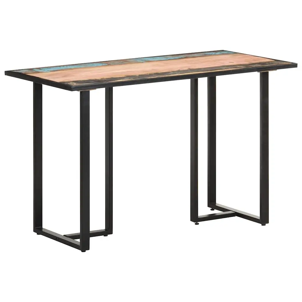 Dining Table Solid Reclaimed Wood 120 cm Industrial Style Multicolour