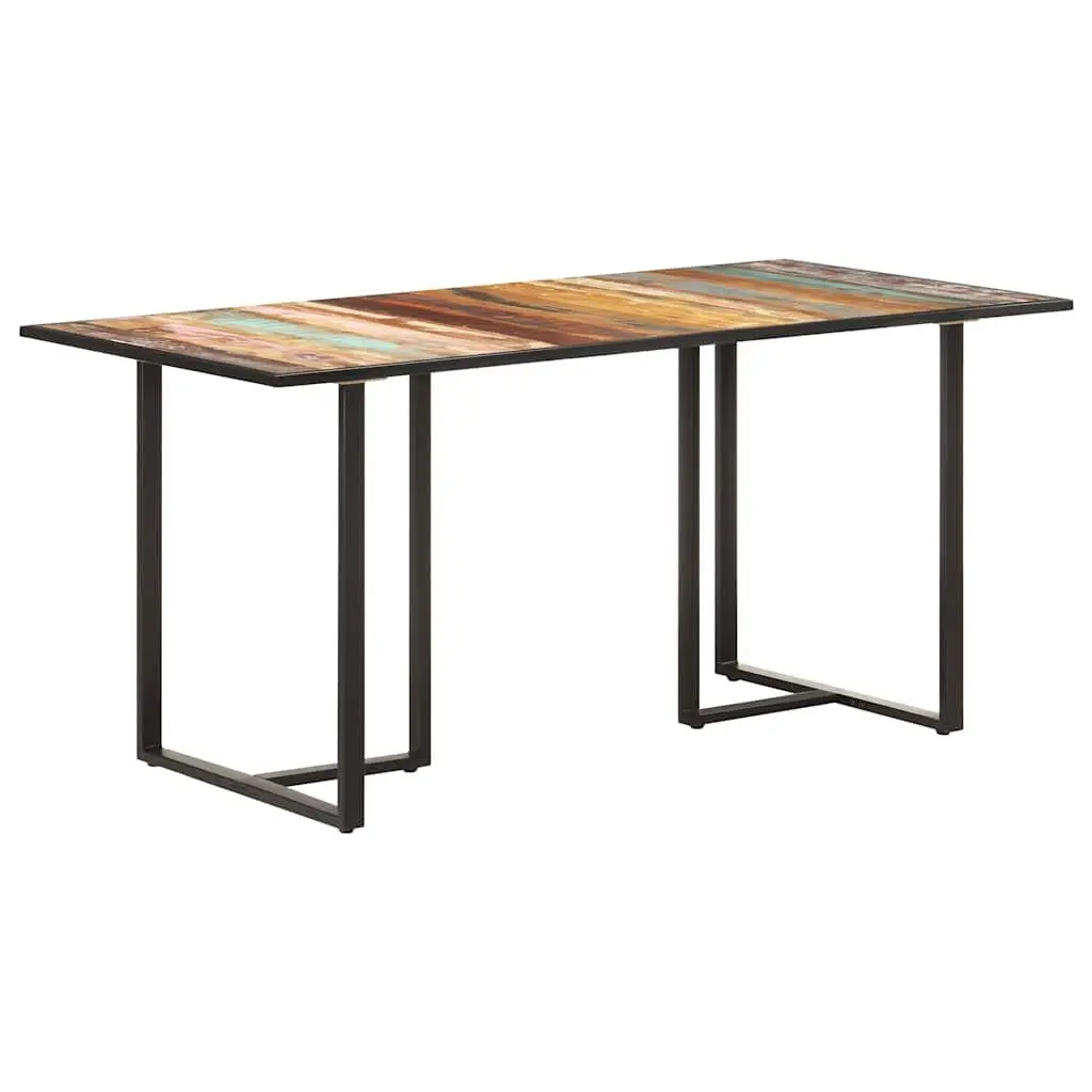Dining Table Solid Reclaimed Wood 160 cm Industrial Brown