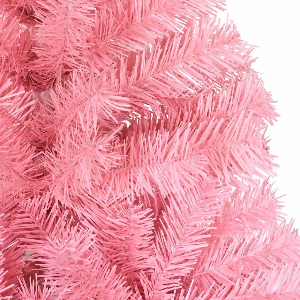 Artificial Christmas Tree 150cm Pink PVC with Stand Indoor Outdoor Seasonal