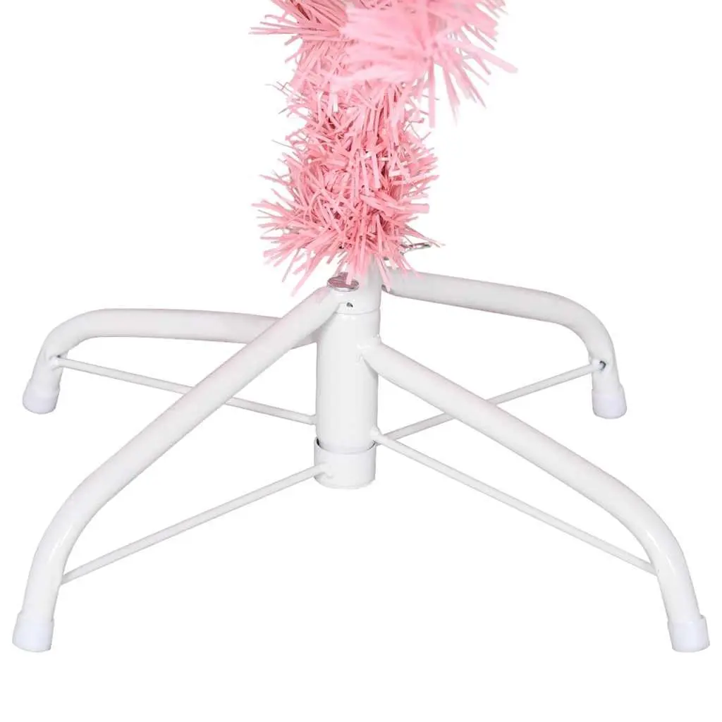 Artificial Christmas Tree 150cm Pink PVC with Stand Indoor Outdoor Seasonal
