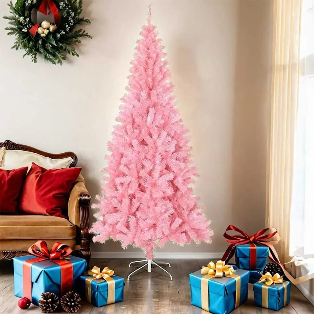 Artificial Christmas Tree 180cm Pink Reusable Indoor Outdoor Seasonal Decoration
