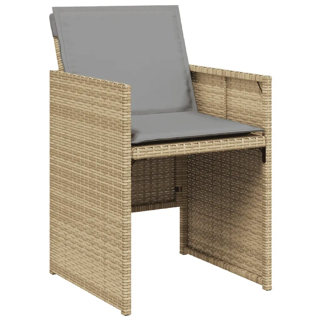 Garden Dining Set 17 Piece Outdoor Patio Furniture Poly Rattan Chairs Table