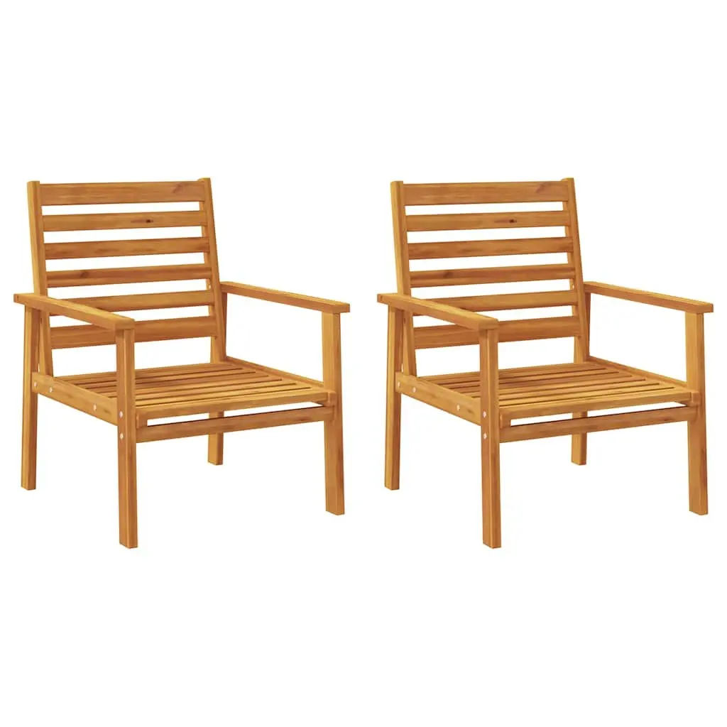 3 Piece Garden Lounge Set Acacia Wood Outdoor Patio Furniture Brown