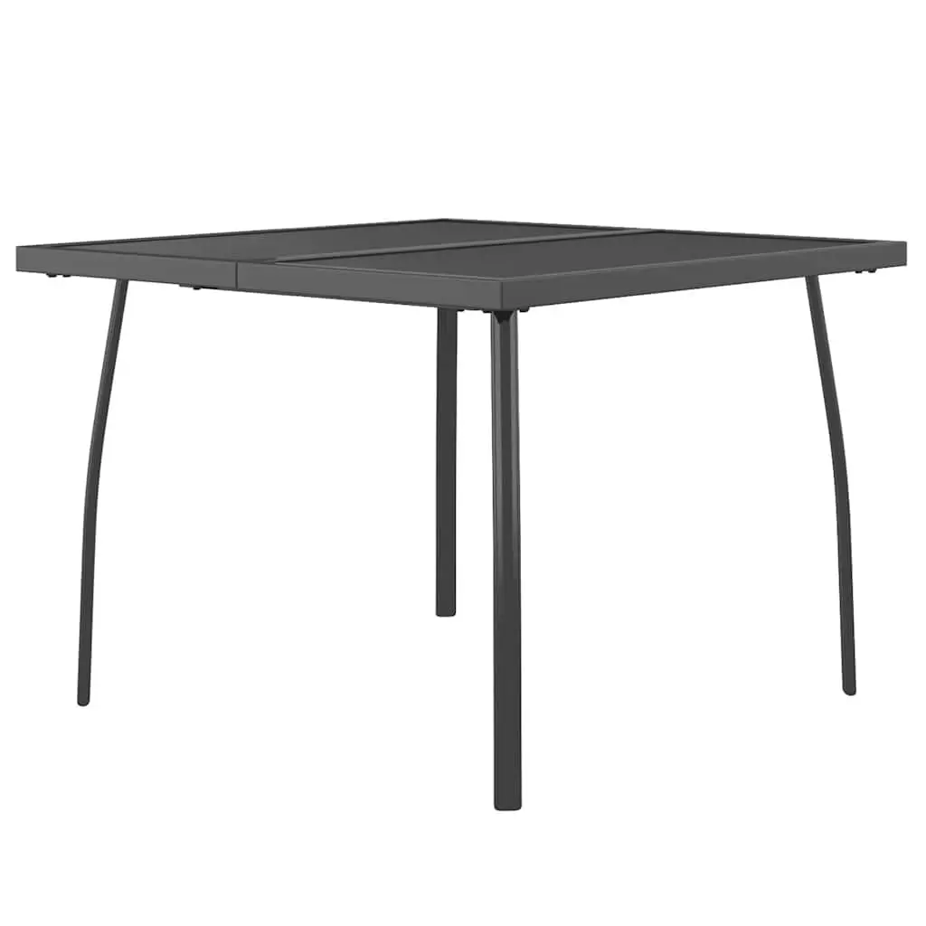 Garden Dining Set 5 Piece Metal Mesh Table Anthracite Outdoor Furniture