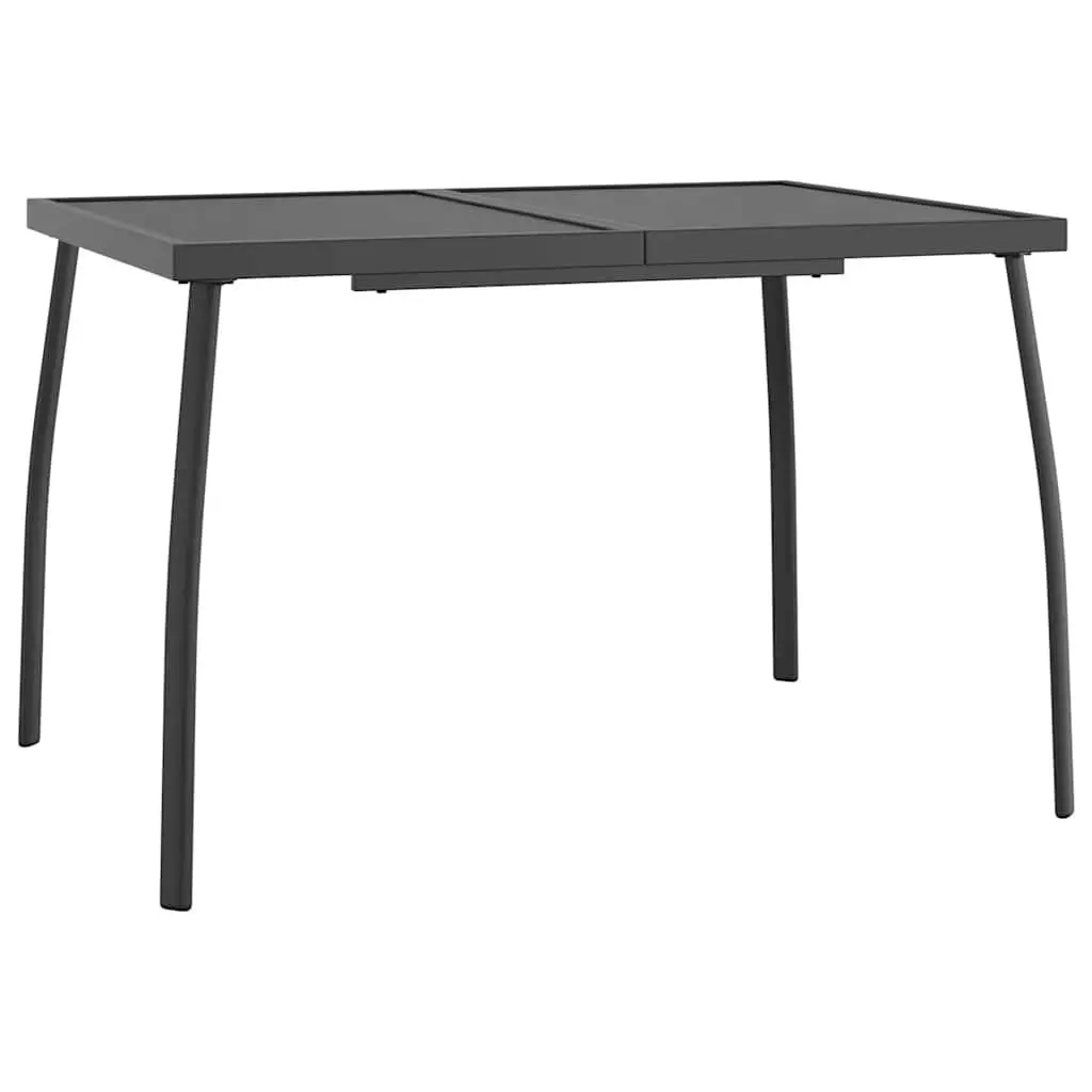 Garden Dining Set 5 Piece Outdoor Furniture Metal Mesh Anthracite Patio Table