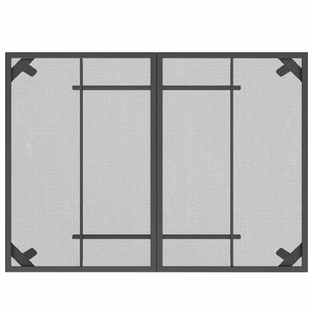 Garden Dining Set 5 Piece Outdoor Furniture Metal Mesh Anthracite Patio Table
