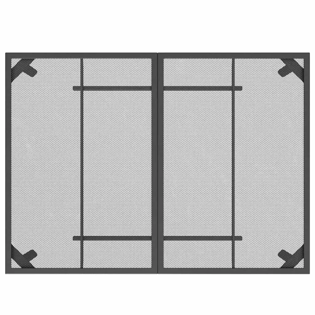7 Piece Garden Dining Set Anthracite Metal Mesh Outdoor Furniture Patio Table