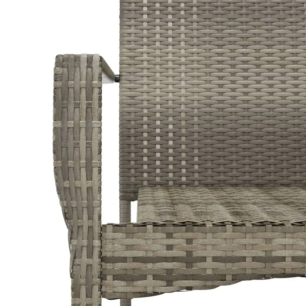 Garden Dining Set 9 Piece Outdoor Furniture Table Chairs Cushions Grey Rattan