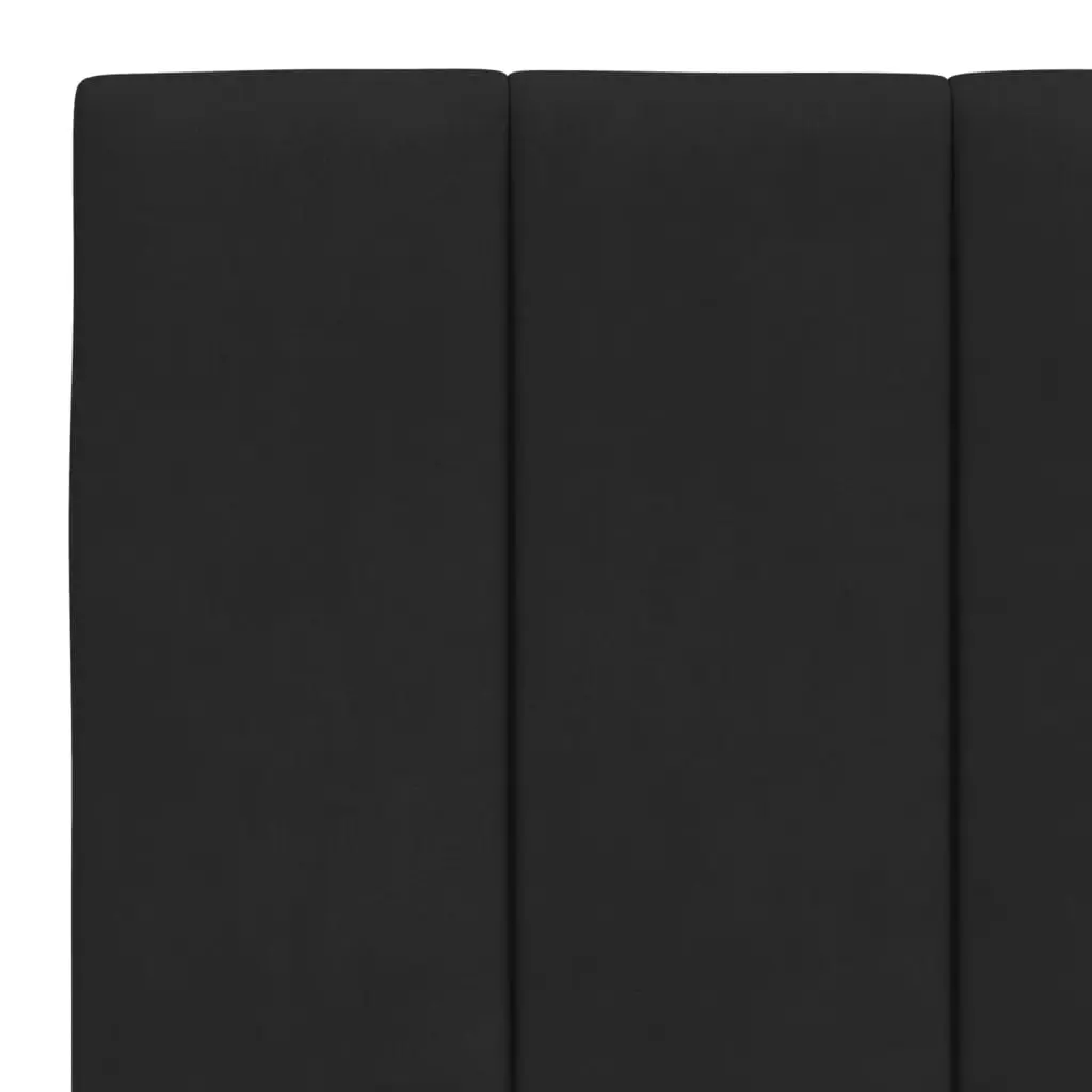 King Bed Frame with LED Lights Slatted Base 180x200 cm Black Velvet Headboard