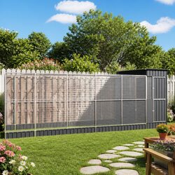 Large Bird Aviary with Extension Outdoor Galvanised Steel Mesh Cage for Parrots