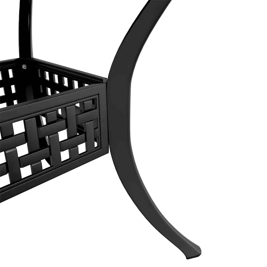 3 Piece Bistro Set Outdoor Garden Patio Furniture Table Chairs Black Seating