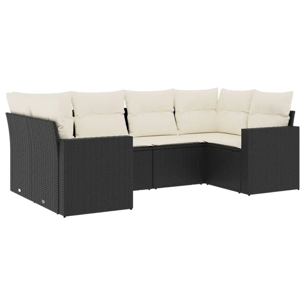 6 Piece Garden Sofa Set Outdoor Patio Furniture Backyard Sectional Lounge with