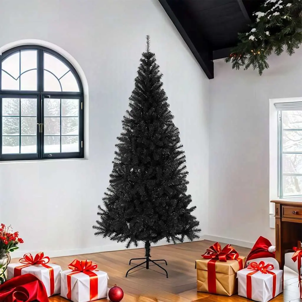 Artificial Christmas Tree Lifelike Appearance 180 cm Black