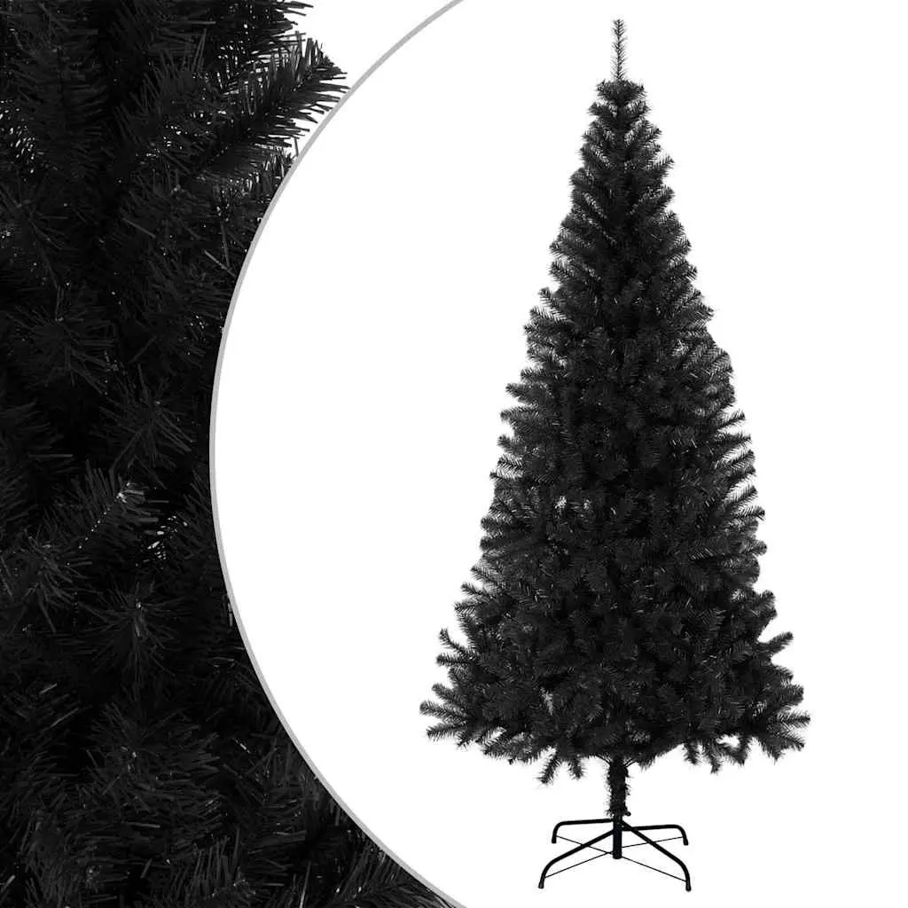 Artificial Christmas Tree Lifelike Appearance 180 cm Black