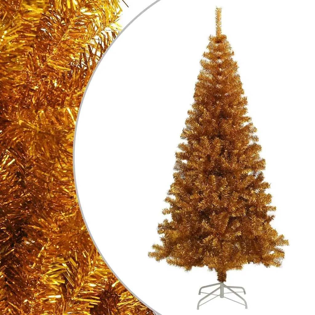 Artificial Christmas Tree 180cm Gold Seasonal Holiday Home Decoration