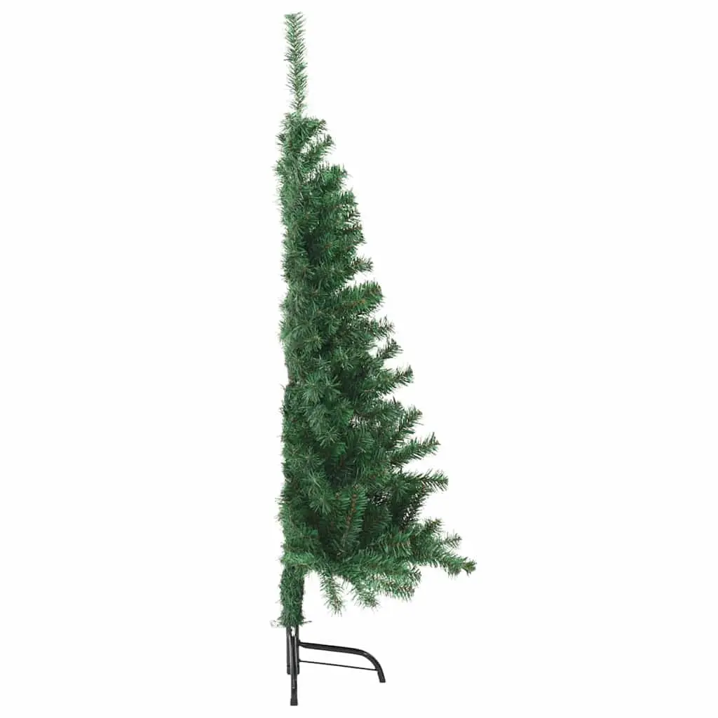 Artificial Half Christmas Tree 150cm Green PVC with Stand Space-Saving Wall