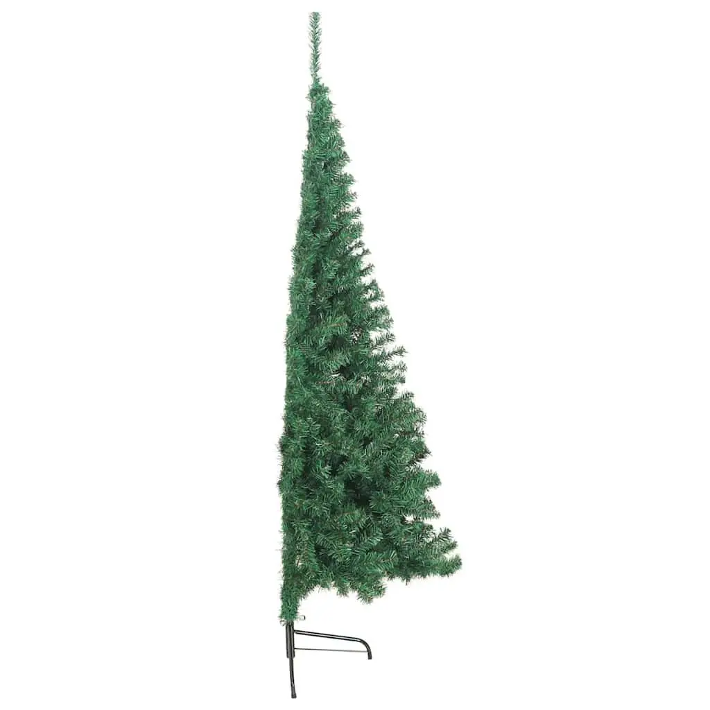 Artificial Half Christmas Tree Wall Mount Green 210cm PVC Holiday Seasonal