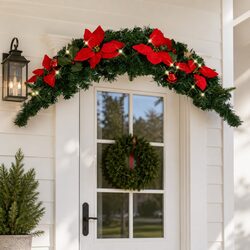 Christmas Arch with LED Lights Decoration 90cm Indoor Outdoor Holiday Seasonal
