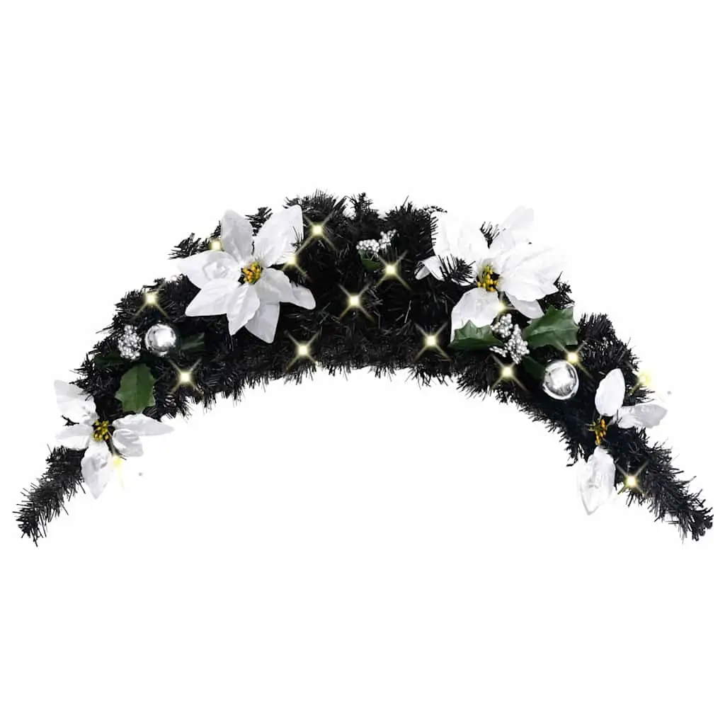 Christmas Arch Decoration 90cm Black LED Lights Indoor Outdoor
