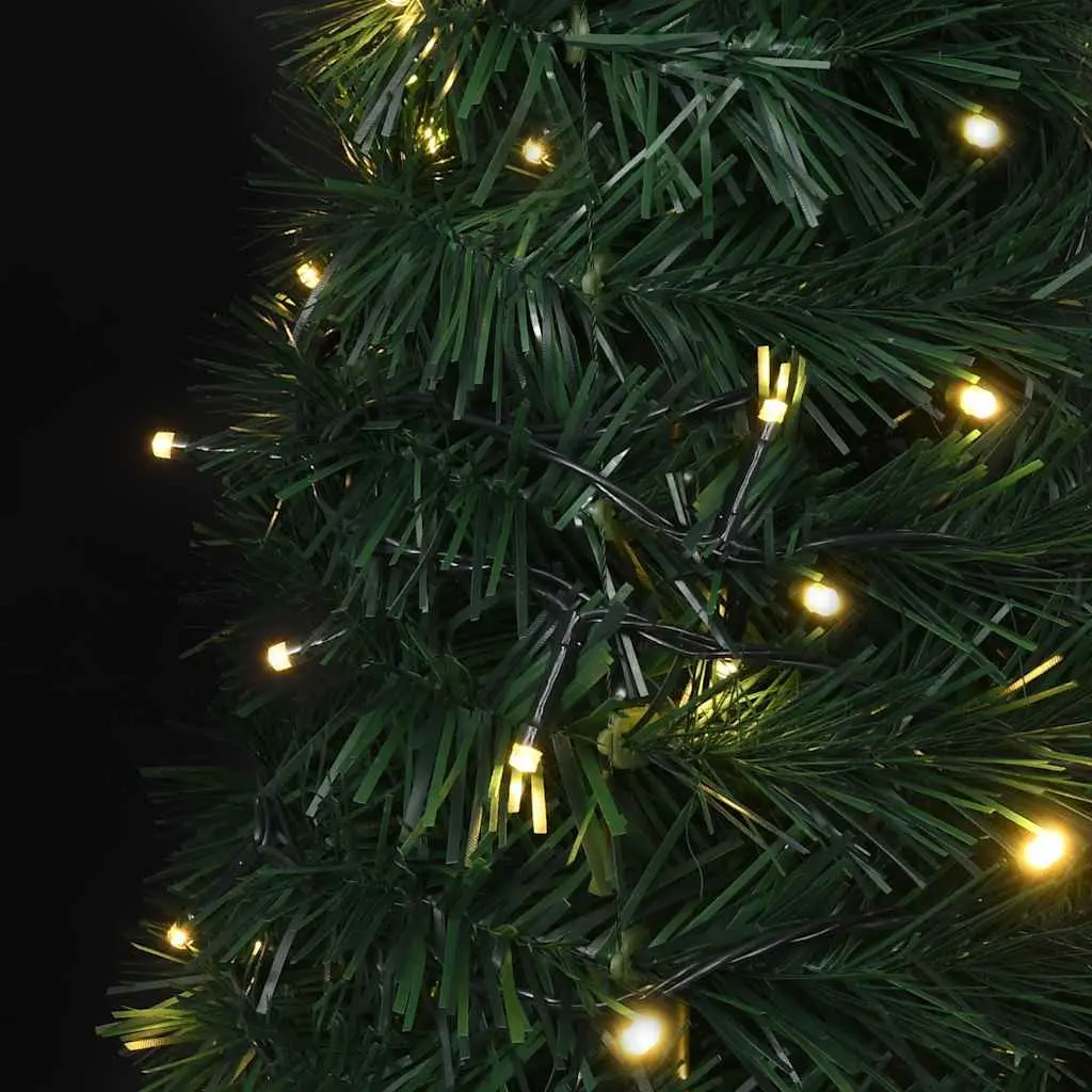 Pop-up String Artificial Christmas Tree 180 cm Green Pre-lit LED Holiday