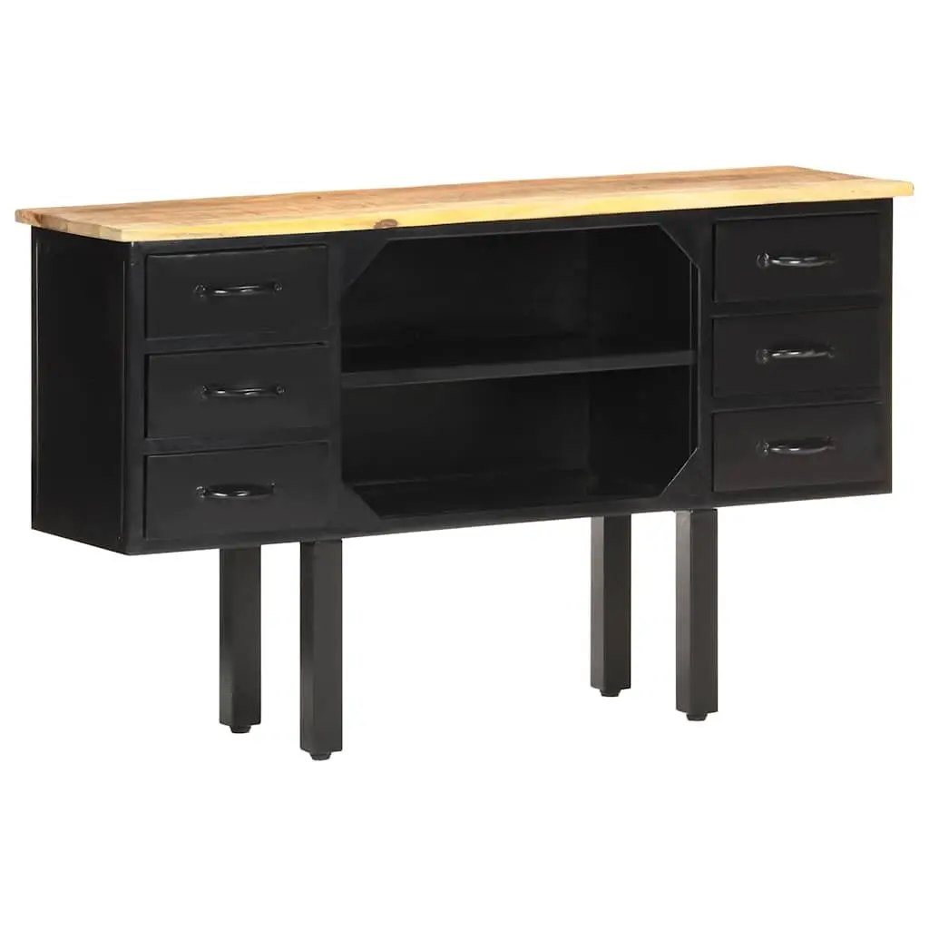 Sideboard Industrial Wooden Storage Cabinet 110x30x65 cm Brown
