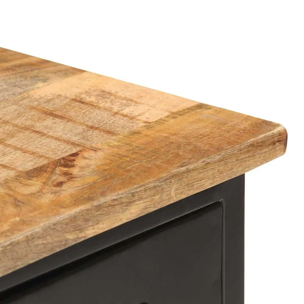 Sideboard Industrial Wooden Storage Cabinet 110x30x65 cm Brown