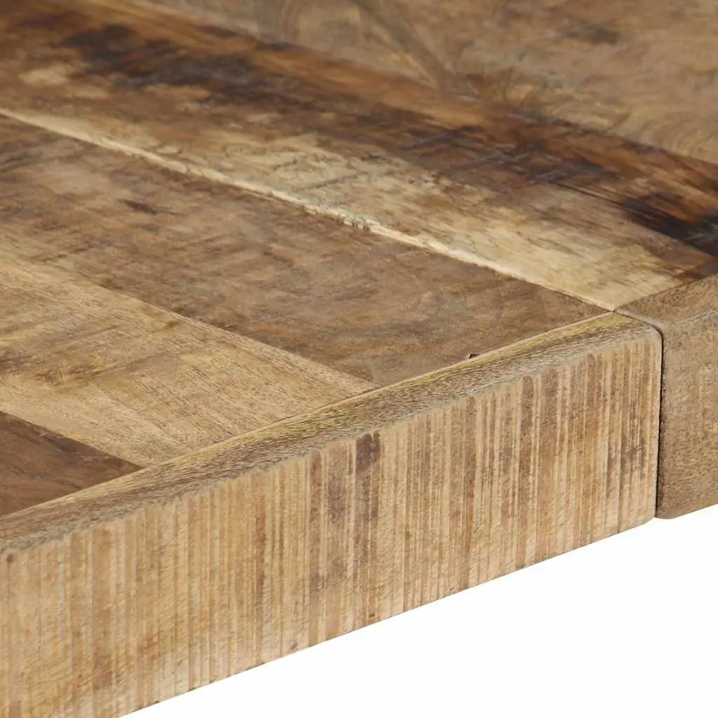 Coffee Table Industrial Style Solid Wood Mango 140x140x40cm Brown