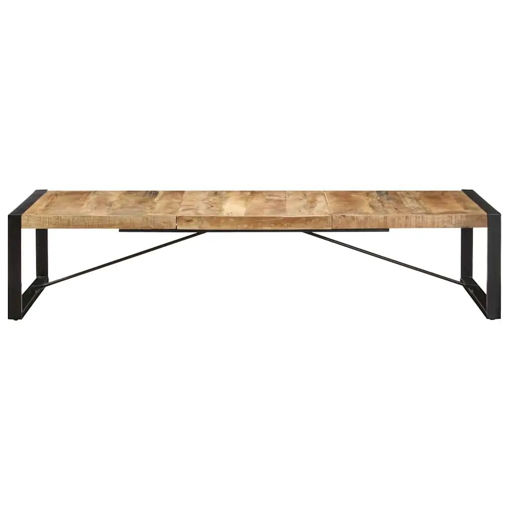 Industrial Coffee Table Solid Mango Wood 180x90x40 cm Brown