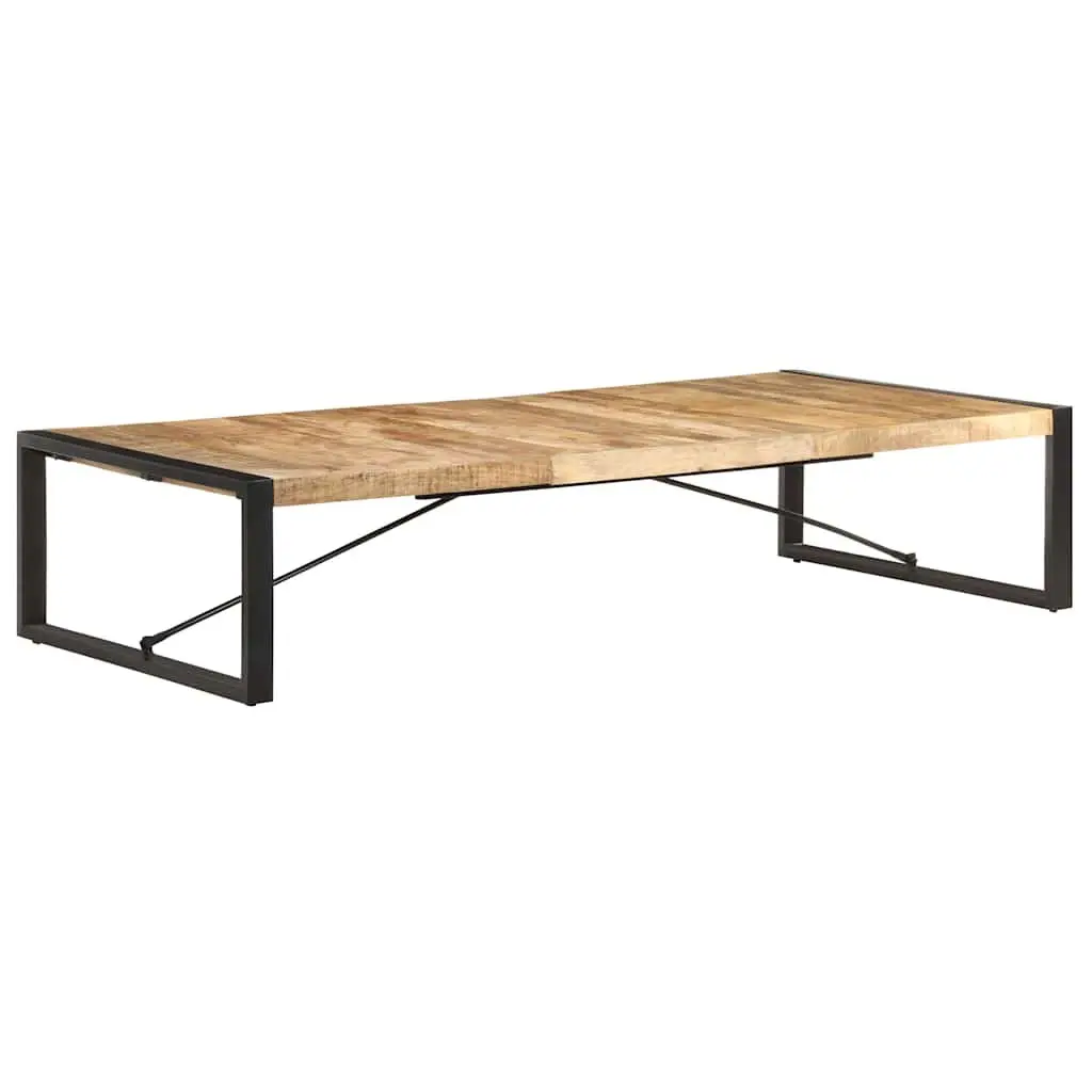 Industrial Coffee Table Solid Mango Wood 180x90x40 cm Brown
