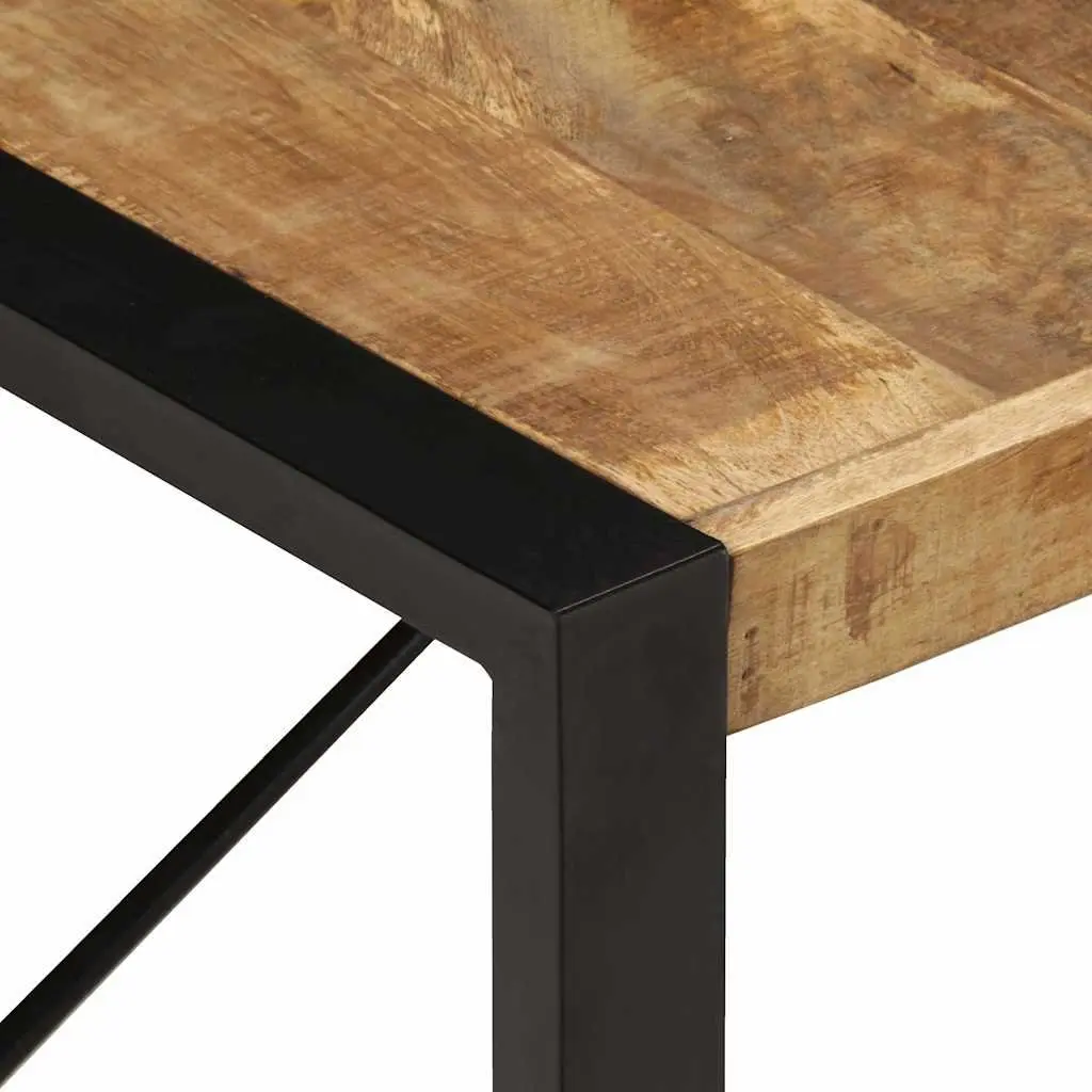 Industrial Coffee Table Solid Mango Wood 180x90x40 cm Brown