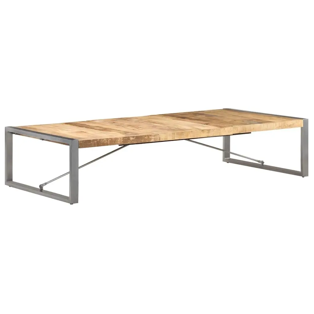 Coffee Table Industrial Style Solid Mango Wood 180x90x40 cm Brown