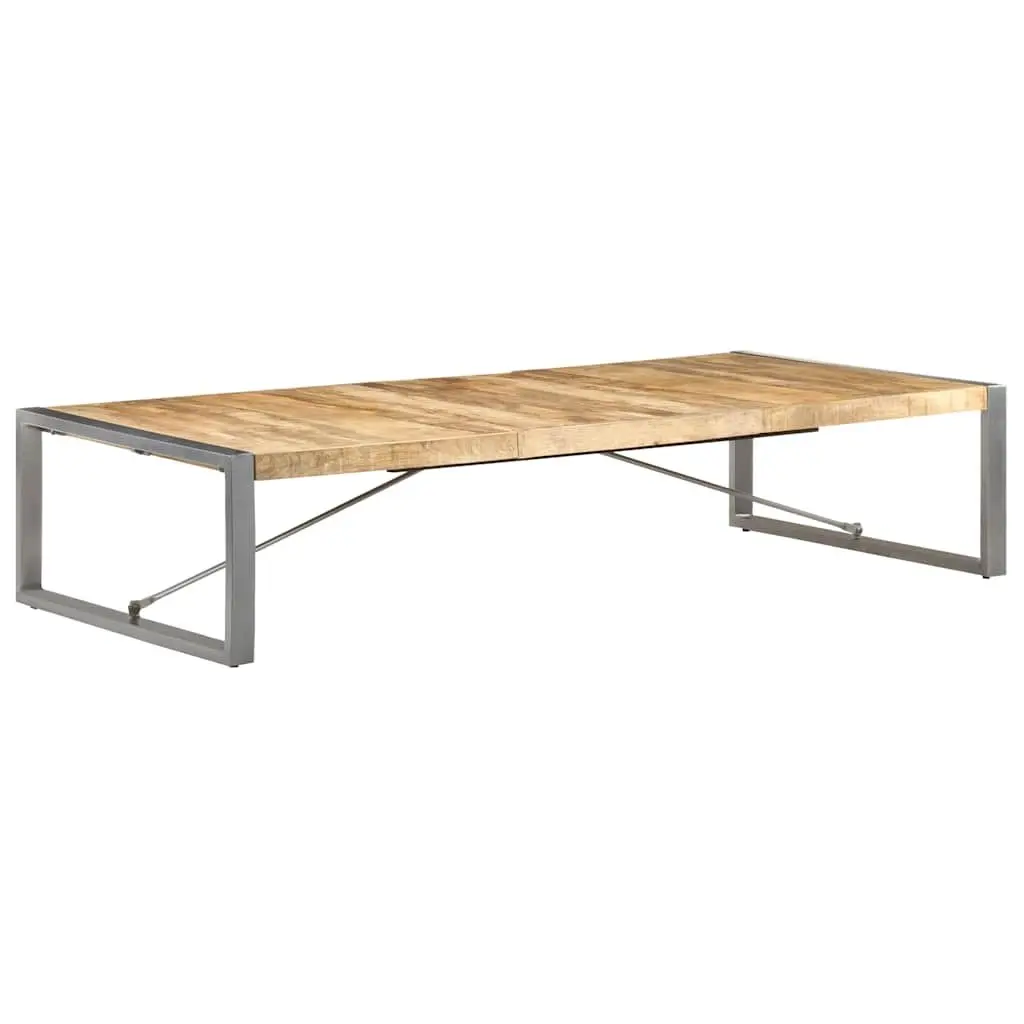 Coffee Table Industrial Style Solid Mango Wood 180x90x40 cm Brown