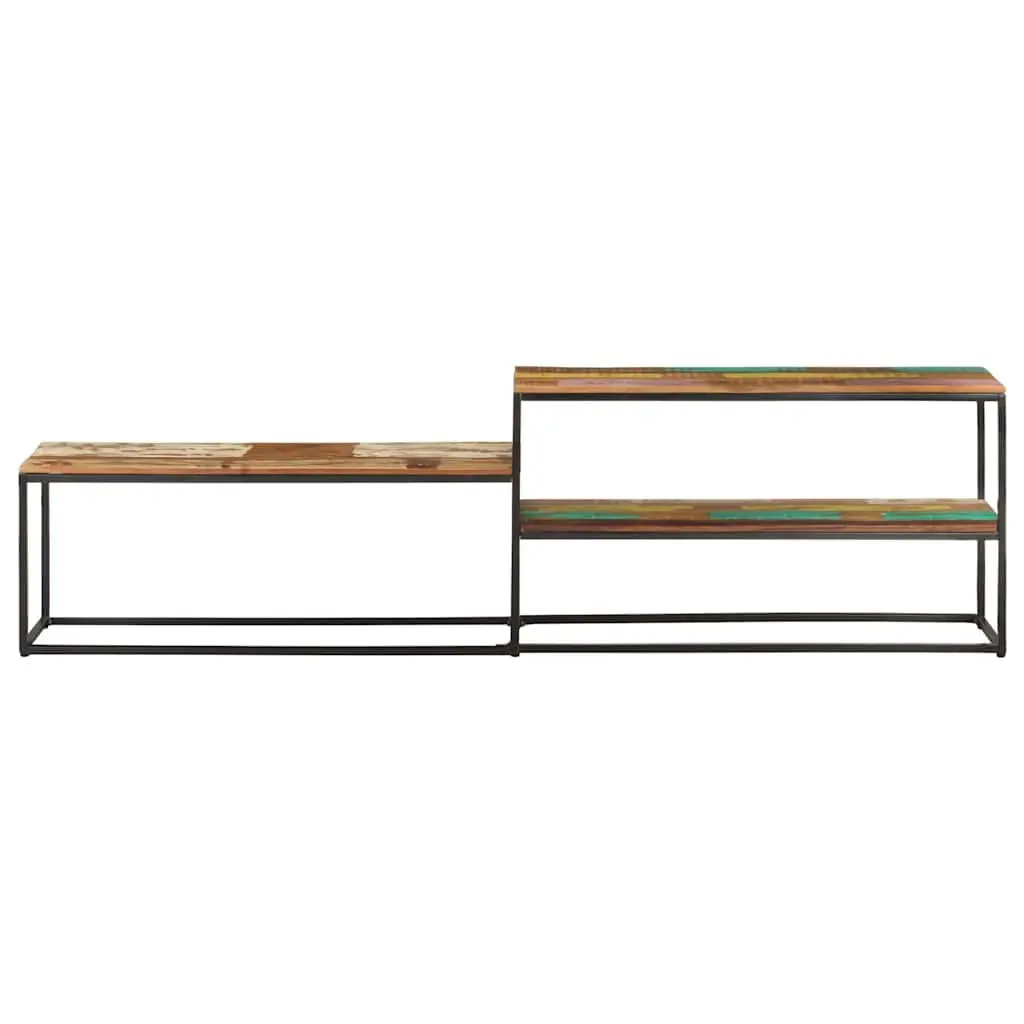 TV Cabinet Industrial Style Solid Reclaimed Wood 180x30x50 cm Brown