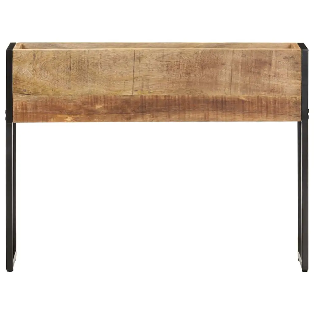 Wooden Planter 90x20x68 cm Raised Garden Bed Mango Wood Brown Decorative