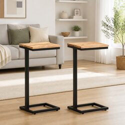 End Table Side Table 31.5x24.5x64.5cm Solid Wood Accent Furniture Brown