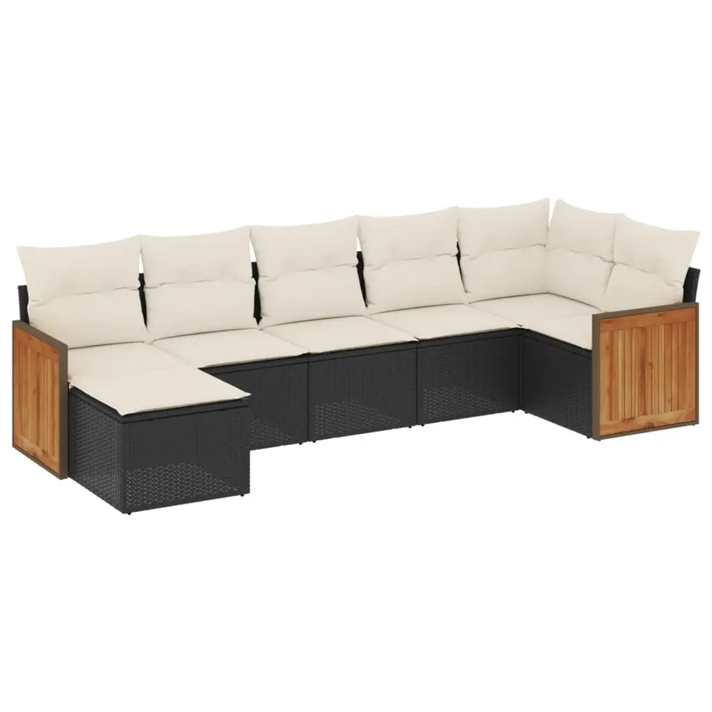 7 Piece Garden Sofa Set Outdoor Furniture Patio Rattan Lounge Seating with