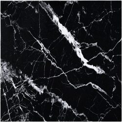 Tempered Glass Table Top 60x60cm Black Marble Design Dining Coffee Furniture