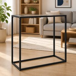 Glass Console Table End Table Side Accent Living Room Modern Furniture