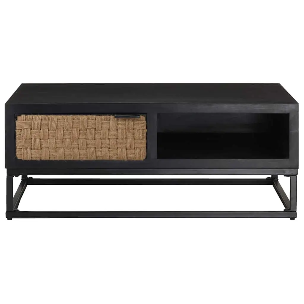 Coffee Table 90x60x35cm Storage Compartment Door Accent Living Room Furniture