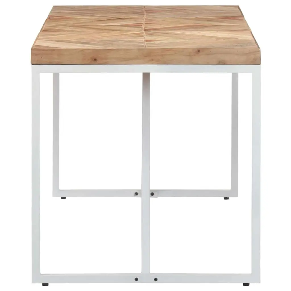 Dining Table Solid Acacia Mango Wood 160x70x76cm Industrial Brown